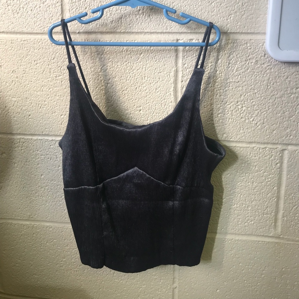 Silver semi-sparkly going out tank!